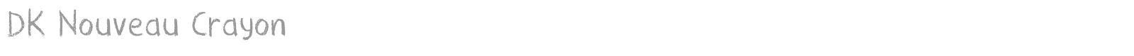 DK Nouveau Crayon font preview
